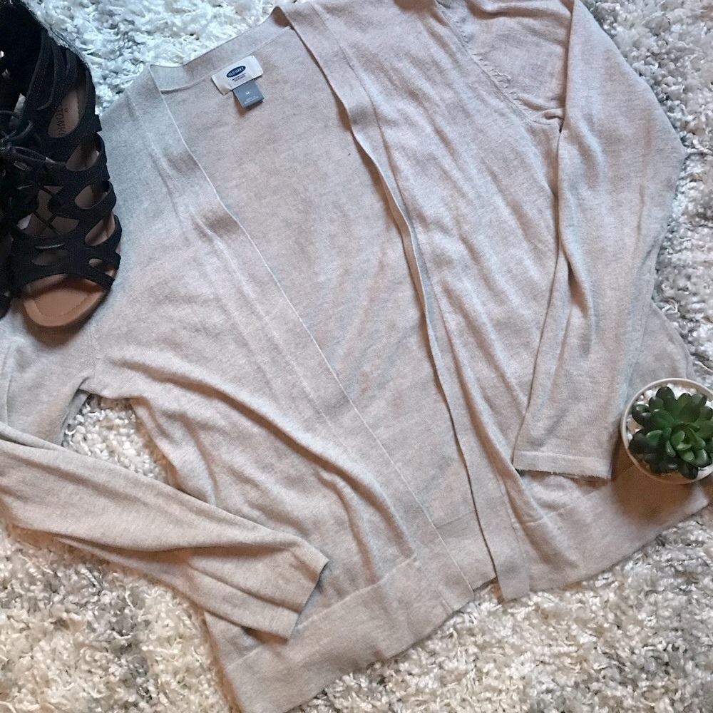 Old Navy tan/cream cardigan
